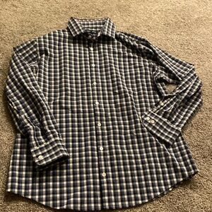 Mizzen+Main Blue and White Checkered Shirt